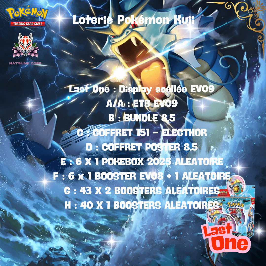 Loterie Pokémon Kuji - 3 - Natsume Corp