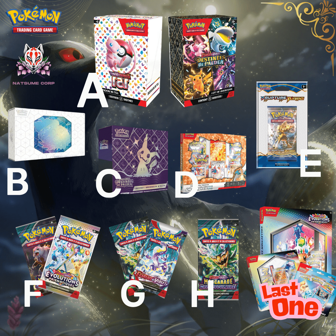 Loterie Pokémon Kuji - Natsume Corp - Natsume Corp