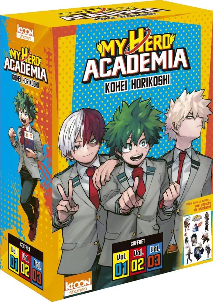 My Hero Academia Coffret tome - 1,2,3 - Natsume Corp