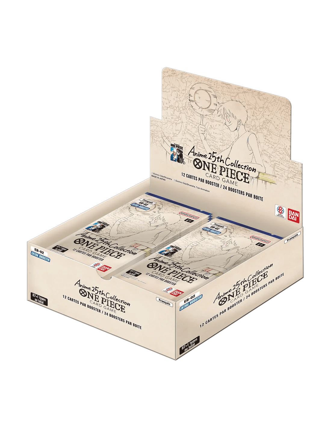 One Piece EB02 : Display 24 Boosters Anime 25th Collection FR - Natsume Corp