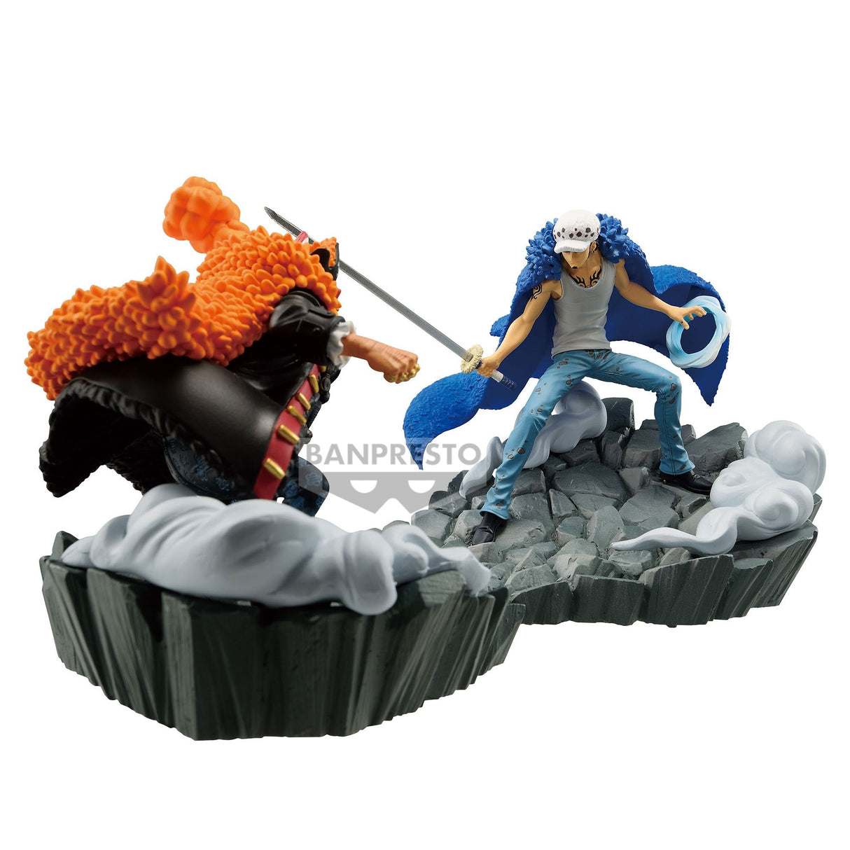 One Piece - Pack Figurines Barbe Noire VS Trafalgar Law Senkozekkei - Natsume Corp