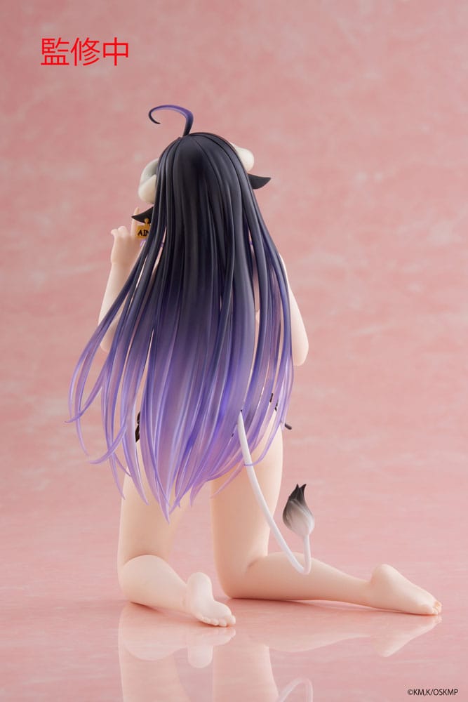 Overlord statuette PVC Desktop Cute Figure Albedo Cow - Print Swimsuit Ver. - Natsume Corp