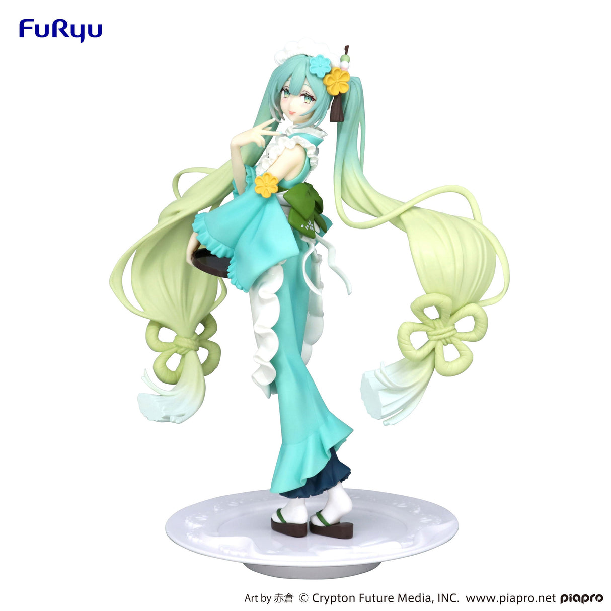 Vocaloid - Figurine Hatsune Miku Exceed Creative Sweets Sweets Matcha Parfait Hakka Ver. - Natsume Corp