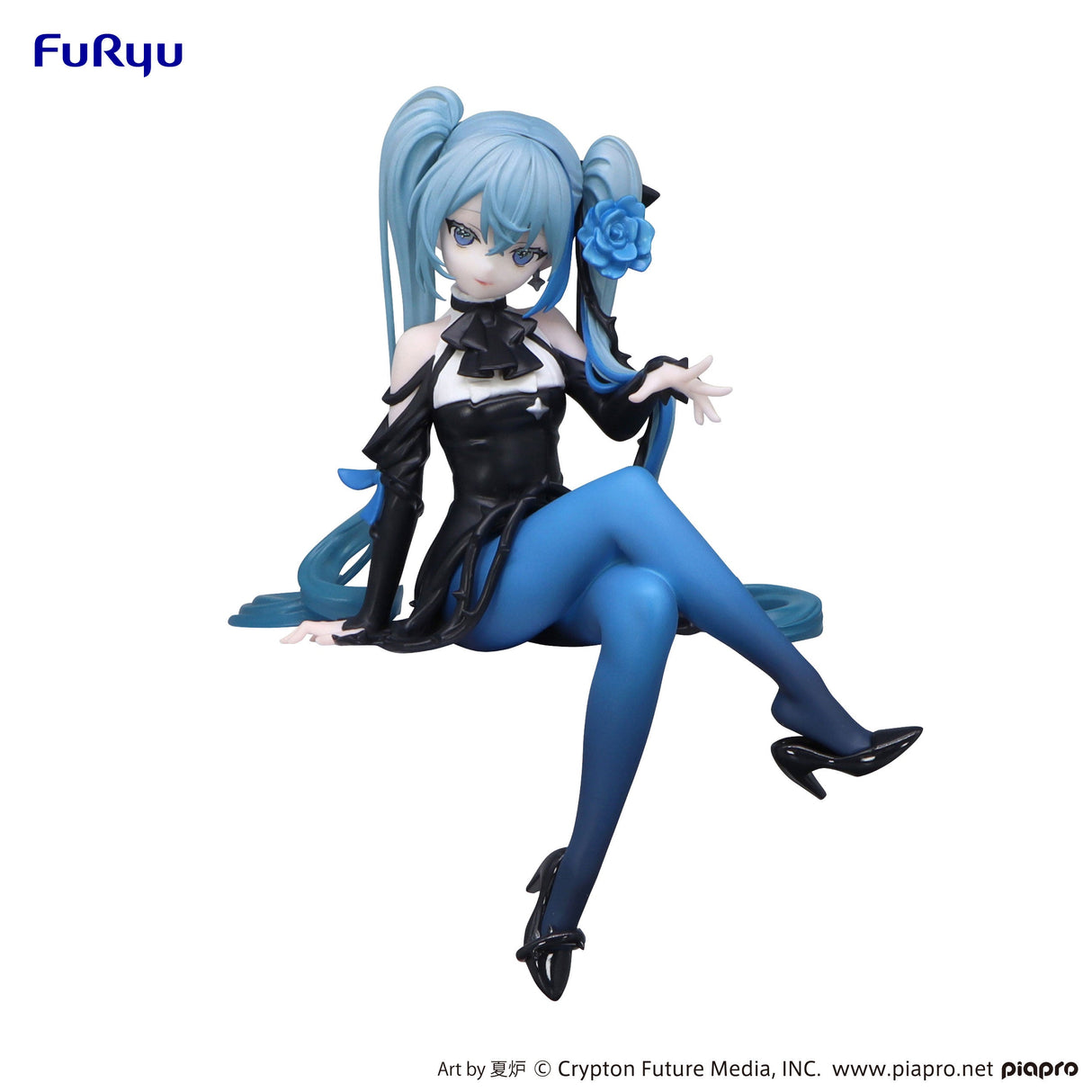 Vocaloid - Figurine Hatsune Miku Noodle Stopper Figure Flower Fairy Blue Rose Ver. - Natsume Corp