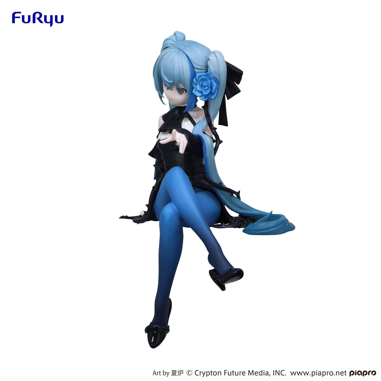 Vocaloid - Figurine Hatsune Miku Noodle Stopper Figure Flower Fairy Blue Rose Ver. - Natsume Corp