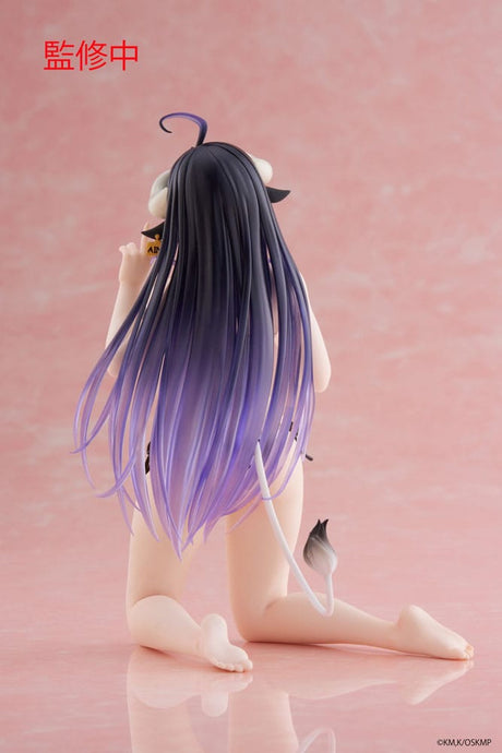 Overlord statuette PVC Desktop Cute Figure Albedo Cow - Print Swimsuit Ver. - Natsume Corp