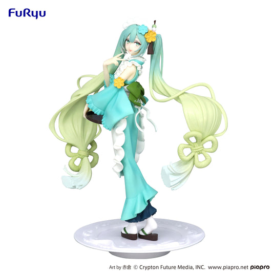 Vocaloid - Figurine Hatsune Miku Exceed Creative Sweets Sweets Matcha Parfait Hakka Ver. - Natsume Corp
